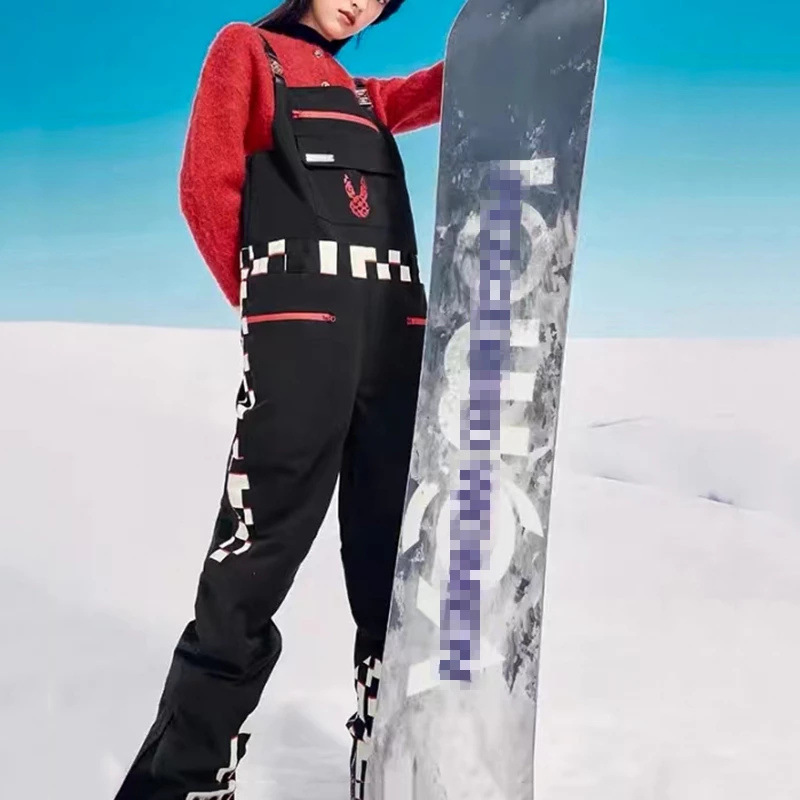 专柜撒柜雪地滑雪风背带裤连衣裤