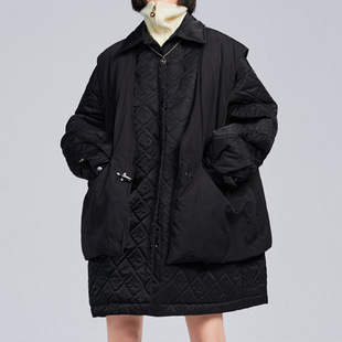 保暖休闲羽绒服女联名两件套羽绒服Z048 鸟撒柜剪牌折扣女装