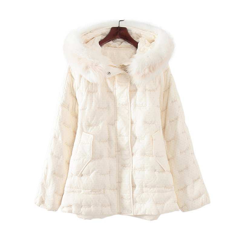 【鸟】撒柜清仓捡漏折扣女装连帽保暖羽绒服女重工刺绣羽绒服Z027