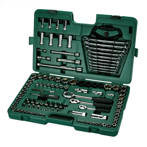 世达汽车维修工具组套公英制棘轮扳手套筒汽修汽保组合套装09014A