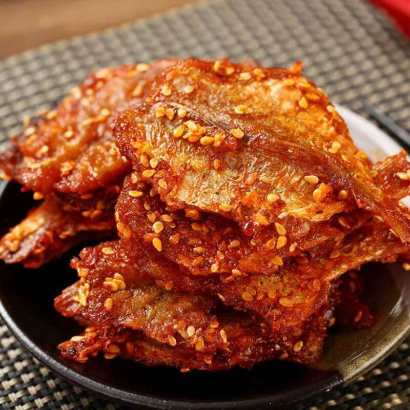 红娘鱼烧烤鱼片零食鱼干休闲手撕金丝鱼仔北海即食香辣小鱼网红款