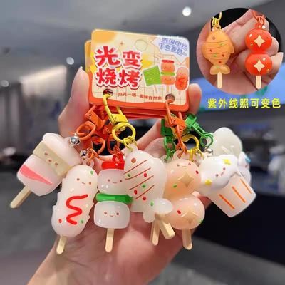 【爆款遇光会变色的烤鸭挂件】