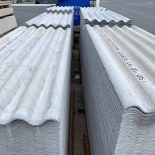厂房盖瓦搭建猪棚石棉瓦隔热屋顶防漏遮阳纤维水泥瓦加厚波浪瓦