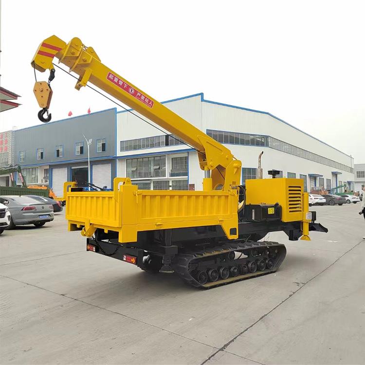 履带式全地形随车吊山地运输吊树履带车翻斗自卸爬山虎随车吊机