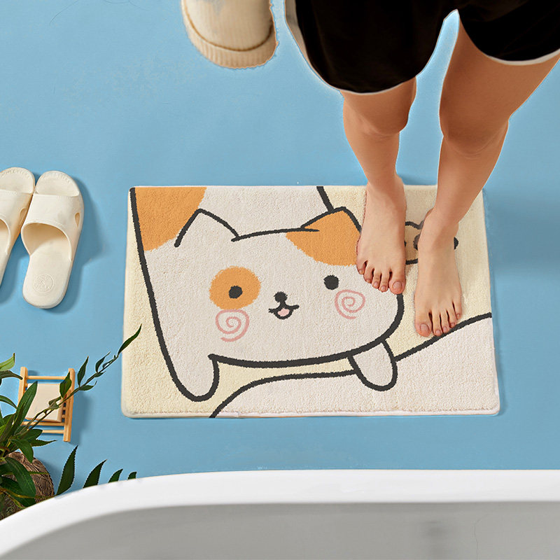 卡通吸水地垫卫生间门口家用脚垫进门垫子洗手间厕所地毯浴室防滑,居家布艺,家用脚垫,淘宝优惠券,粉丝福利购,淘宝优惠卷