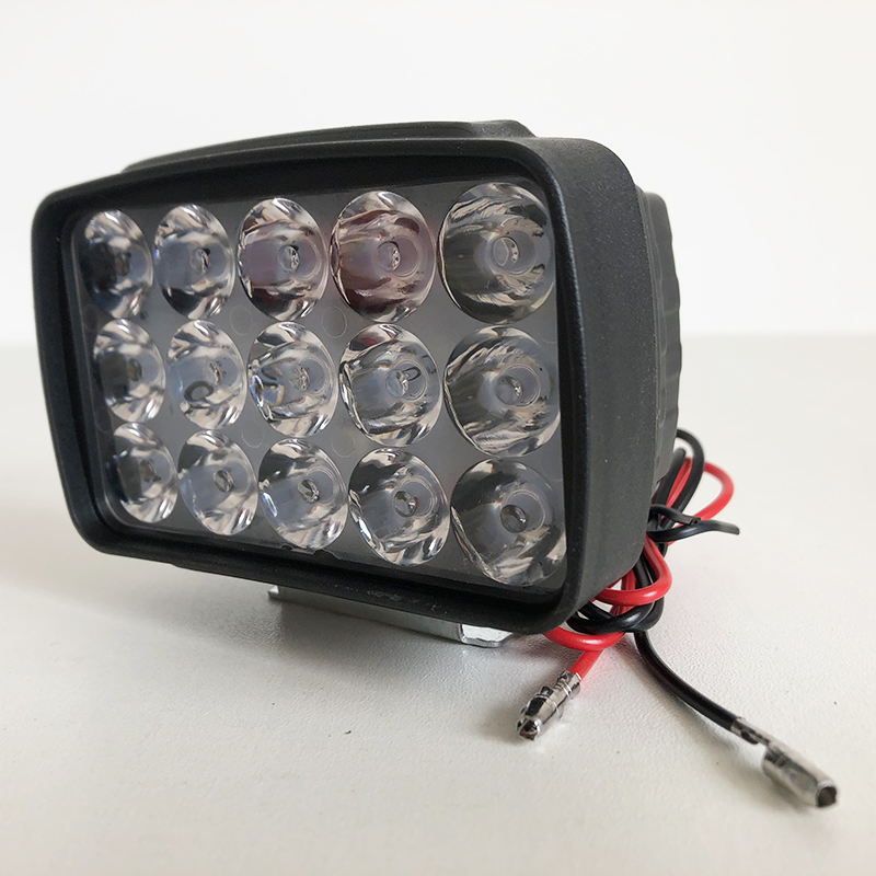 15珠led灯工地三轮车改装配件超亮电动摩托踏板车12v80v前大灯