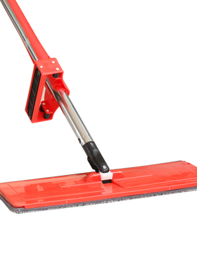 红色加大加粗杆免手洗平板拖把 懒人拖把木地板拖把墩布挤水拖把