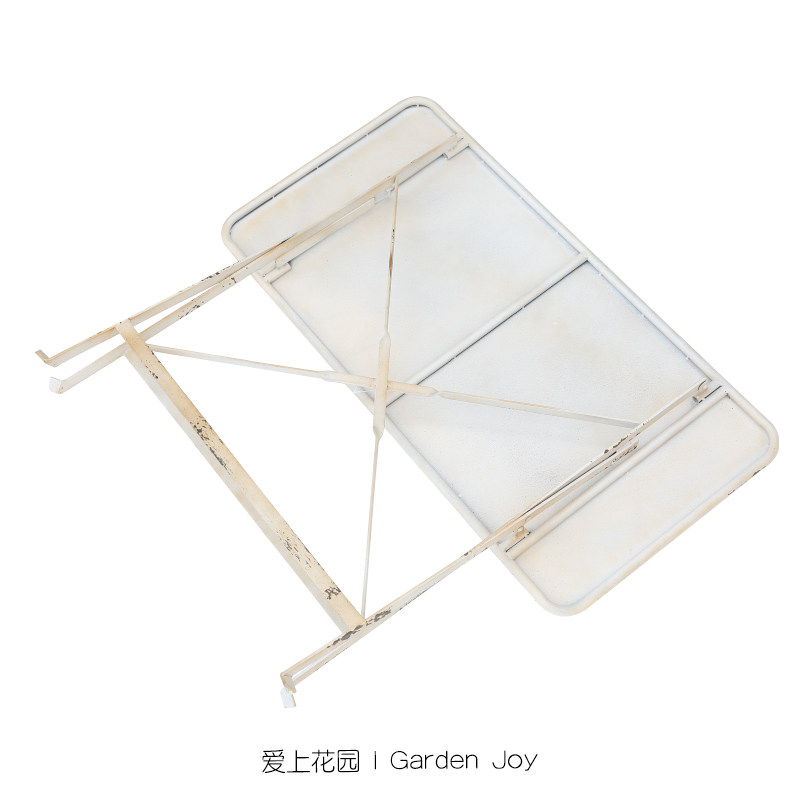 爱上花园园艺杂货铁艺做旧长方折叠桌