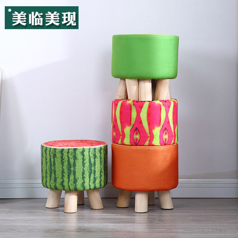 小凳子家用水果凳换鞋凳小板凳沙发凳实木凳儿童坐凳创意布艺凳子,住宅家具,换鞋凳,淘宝优惠券,粉丝福利购,淘宝优惠卷