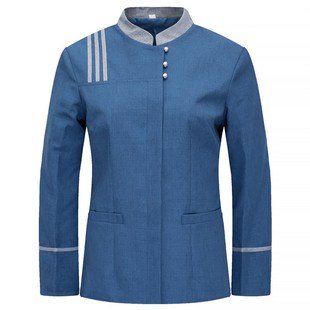 新款女装套装微胖显瘦星级酒店保洁服长袖客房服务员工作服秋冬装