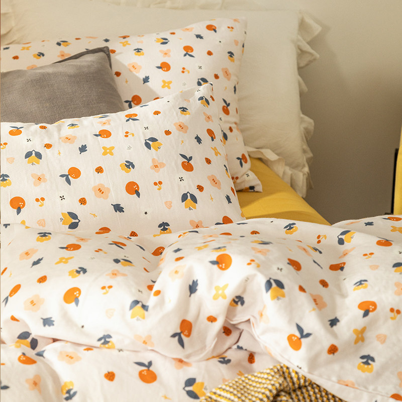 韩式温柔田园透气双层纱碎花纯棉单件被套可爱小花花被罩可订做,床上用品,被套,淘宝优惠券,粉丝福利购,淘宝优惠卷