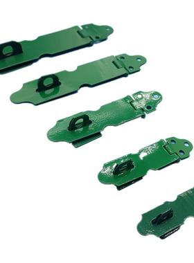 冷轧钢加厚锁扣塔扣柜门抽屉锁牌铁绿色老式木门挂锁门栓门鼻门扣