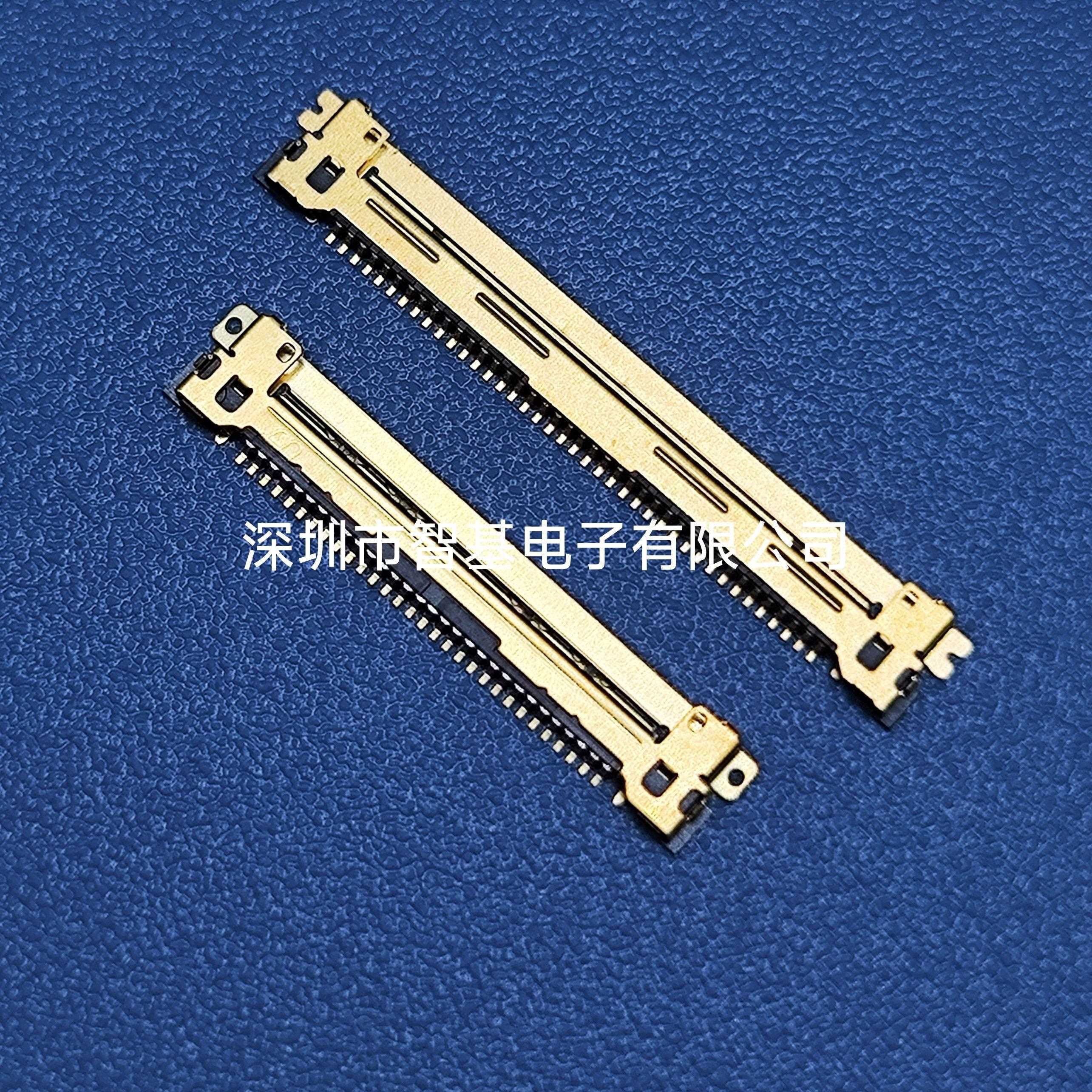 间距0.5mm I-PEX 20454带PCB板连接器 EDP转接头 30P40P50P焊线式