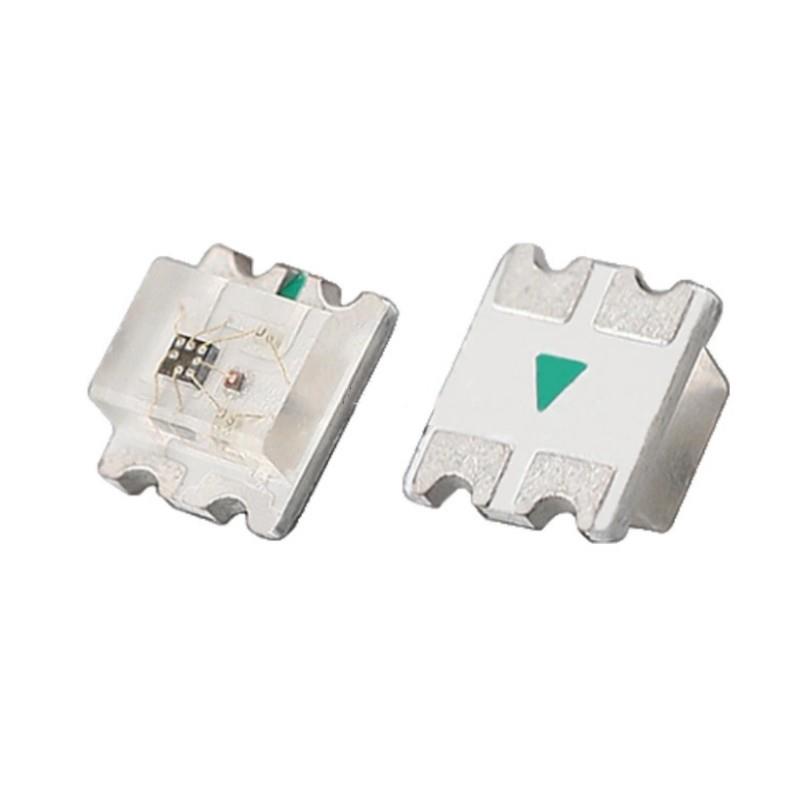 LED贴片幻彩灯珠WS2812B-2020可编程4脚5V断点续传0807炫彩包邮