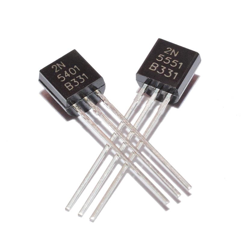 【批量0.035元】 2N5551 2N5401 小功率放大三极管 TO-92 晶体管