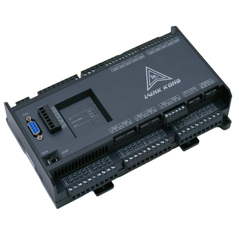 国产PLC工控板领控LK2N-14 20 32 48MRMT带温度模拟量FX2N控制器