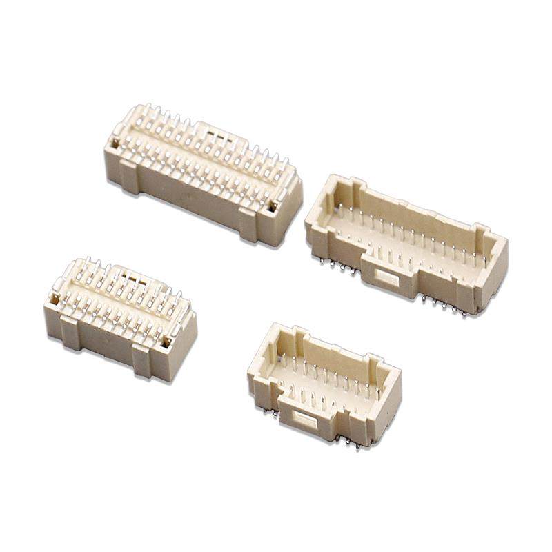 SHDB1.0连接器1.0间距双排立贴接插件立式带锁扣代替Molex203564