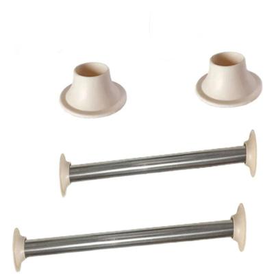 员工更衣柜衣杆拖塑料底座晾衣杆不锈钢挂衣杆铁皮柜圆形支架配件