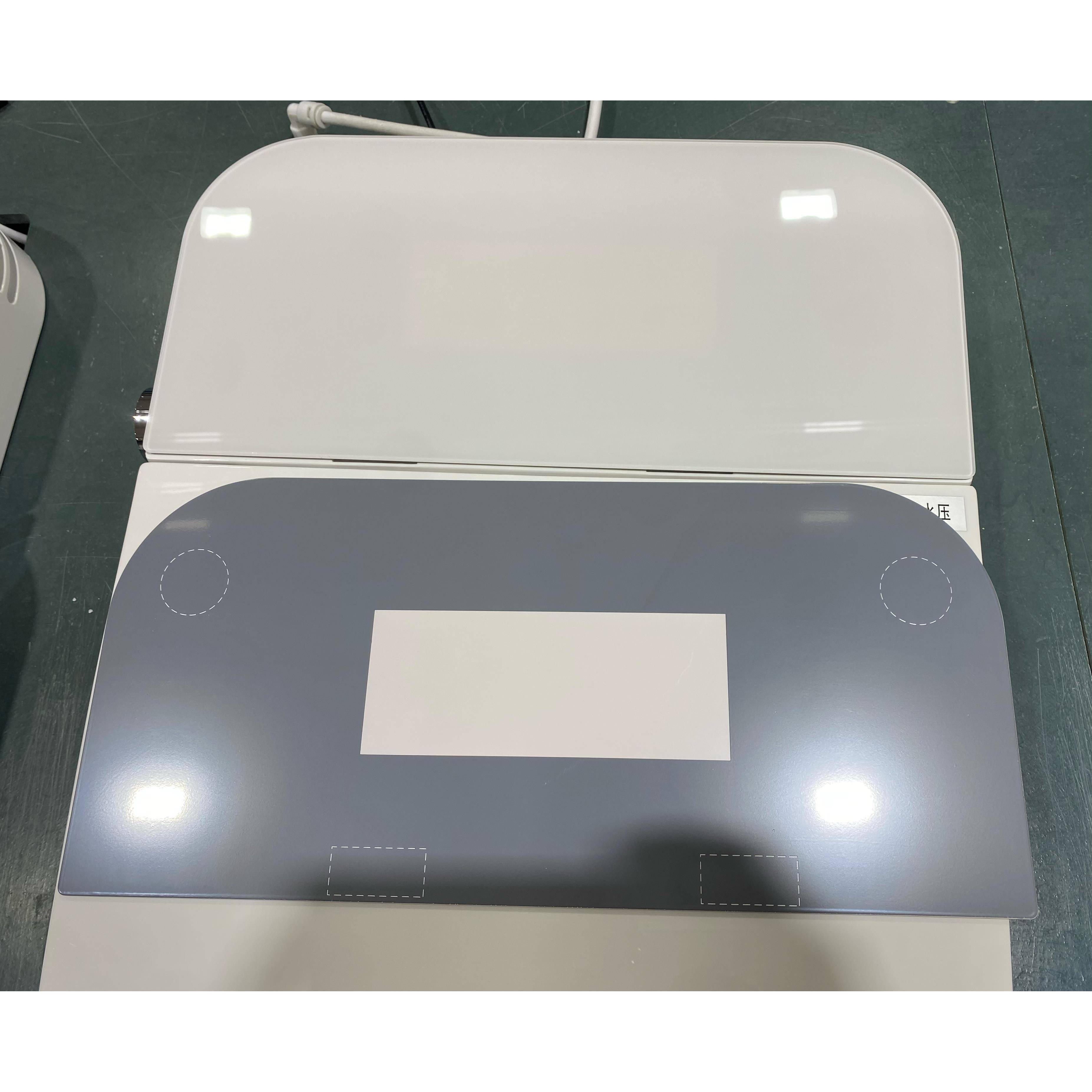 智能马桶钢化玻璃面板盖子黑色坐便器白色玻璃盖板灰色装饰盖通用