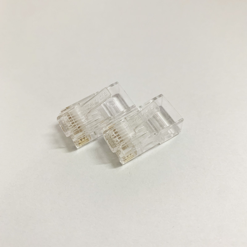 腾达超六类非屏蔽网络8p8c水晶头千兆网线RJ45接头100个/盒 包邮