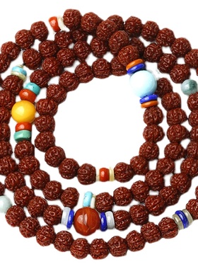 金刚菩提子手串配饰小配件男女佛珠108颗藏精品手链机刷包浆成品