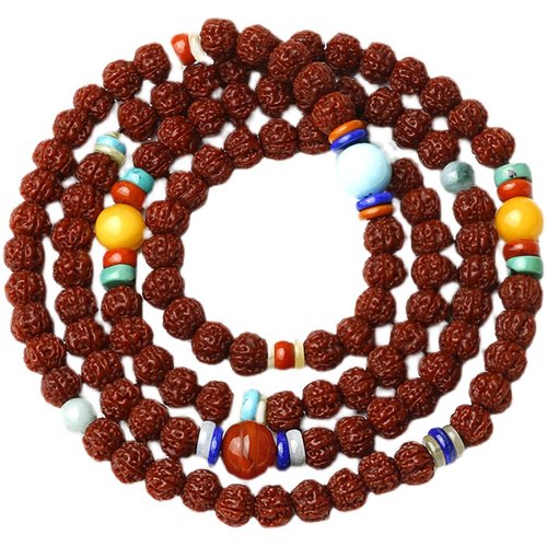 金刚菩提子手串配饰小配件男女佛珠108颗藏精品手链机刷包浆成品