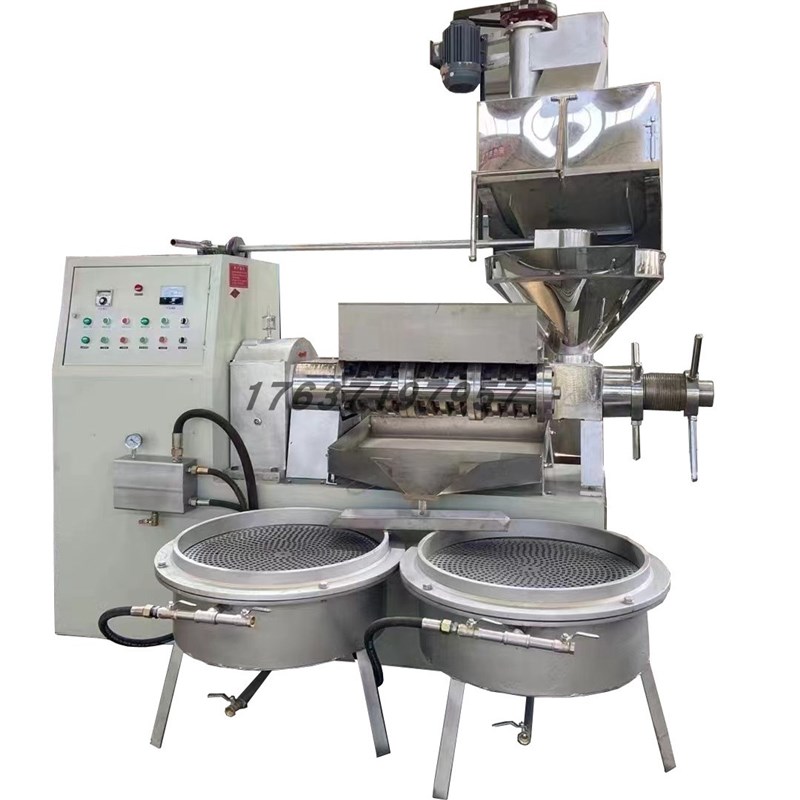 榨油机商用全自动菜籽花生大豆胡麻茶籽油葵花籽油坊小型冷榨螺旋