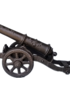 铸铁大炮加厚大铁炮模型大号红衣大炮红夷炮明清古典景区城墙摆件