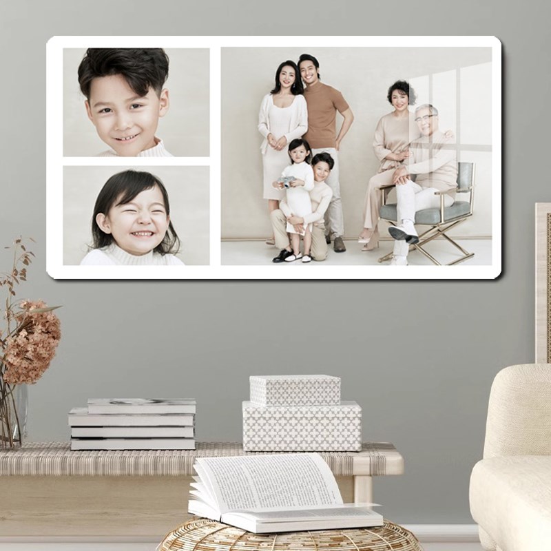 全家福照片组合婚纱照相框挂墙儿童照片墙放大制作宝宝照宫格拼图
