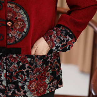 中老年女装秋装60-70-80岁奶奶长袖上衣老人衣服女妈妈装秋装外套