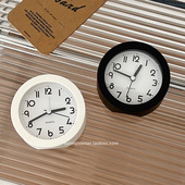 简约家用台式 静音迷你小闹钟学生卧室桌面床头夜光电子时钟摆件