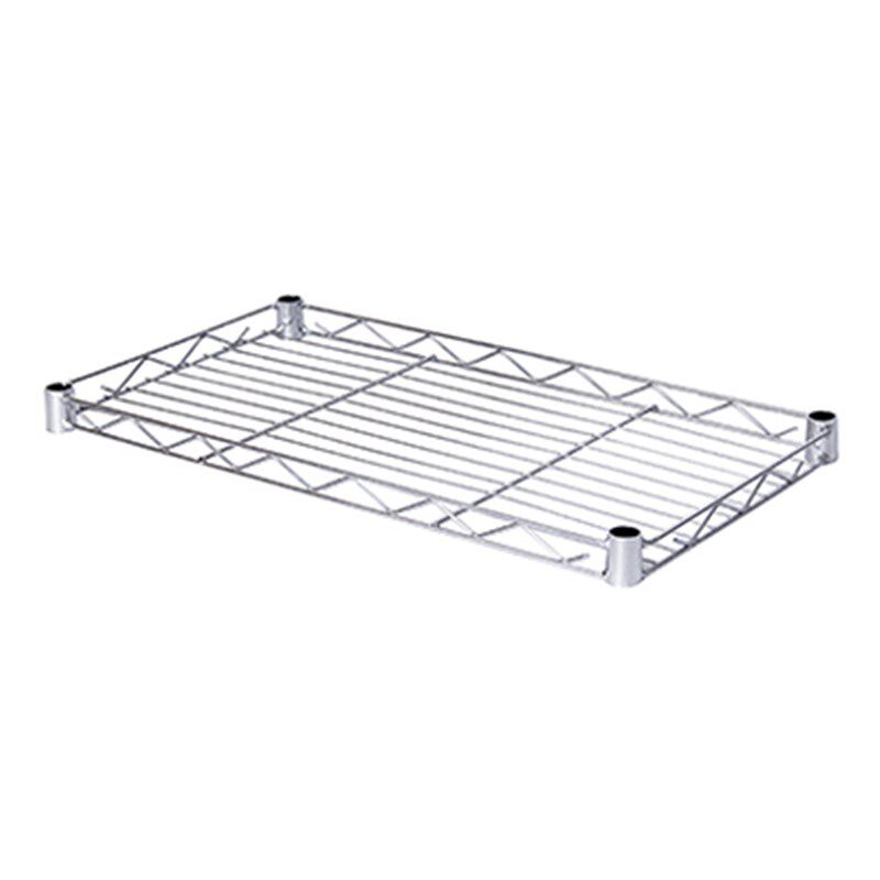 中管单层网片置物架1层不锈钢色微波炉架置物架加层网格一层架子