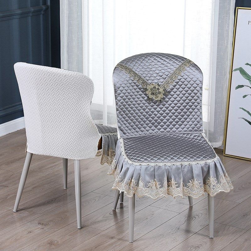 轻奢异弧形大靠背椅子套垫连一体 全包餐桌座椅坐垫防滑尘椅套罩