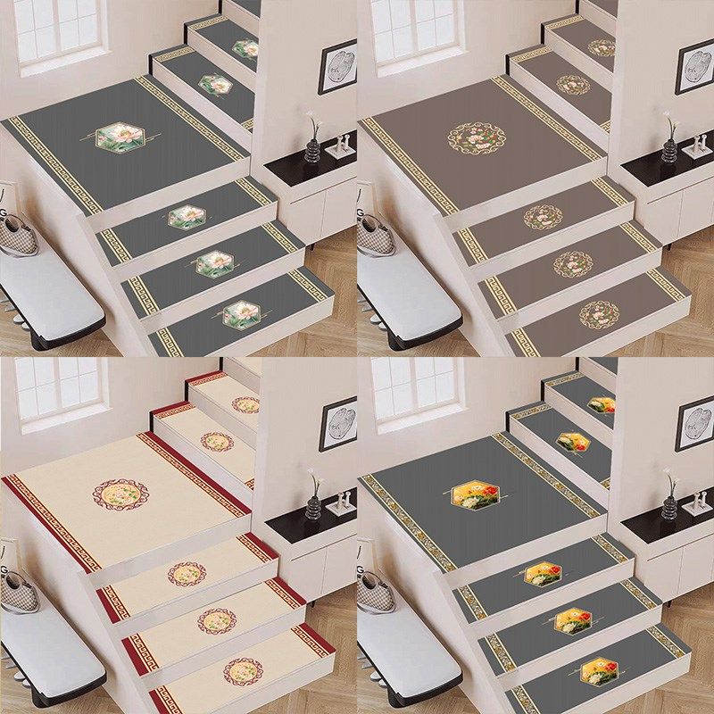 中式别墅楼梯踏步垫硅藻泥免胶自粘可擦洗阶梯式防滑垫可定制地垫,居家布艺,楼梯垫,淘宝优惠券,粉丝福利购,淘宝优惠卷