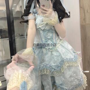 实体店现货【繁花序曲】梦幻礼盒Lolita原创设计doll感洋装狗短裙
