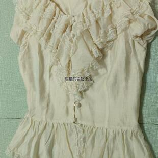 百搭法式洛丽塔衬衫假日衬衣Lolita内搭修身搭配jsk夏款宫廷风