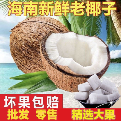 新鲜纯天然老椰子清补凉椰奶水果