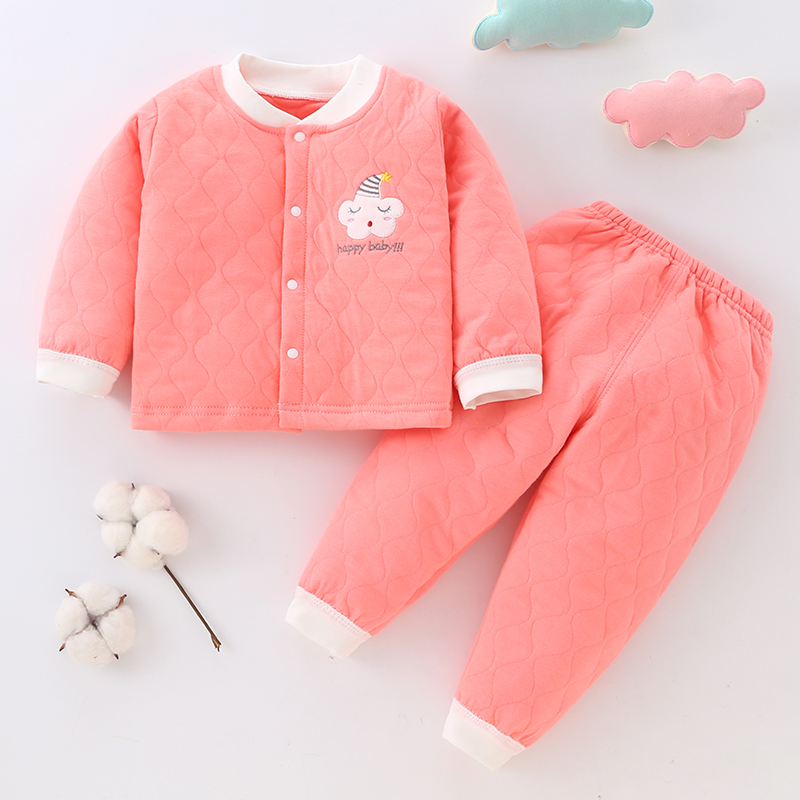 0新生2男婴儿3女宝宝内衣套装5纯棉6保暖秋衣服8春秋裤1岁12个月9