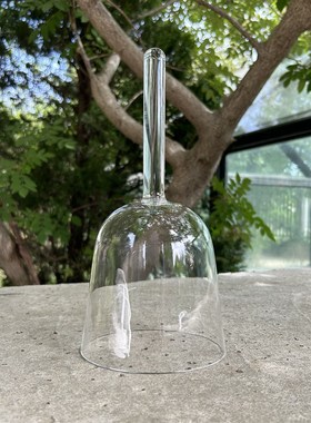 6-7寸透明手持钵水晶钵音乐碗采耳瑜伽头疗钵乐器包邮送棒手持钵