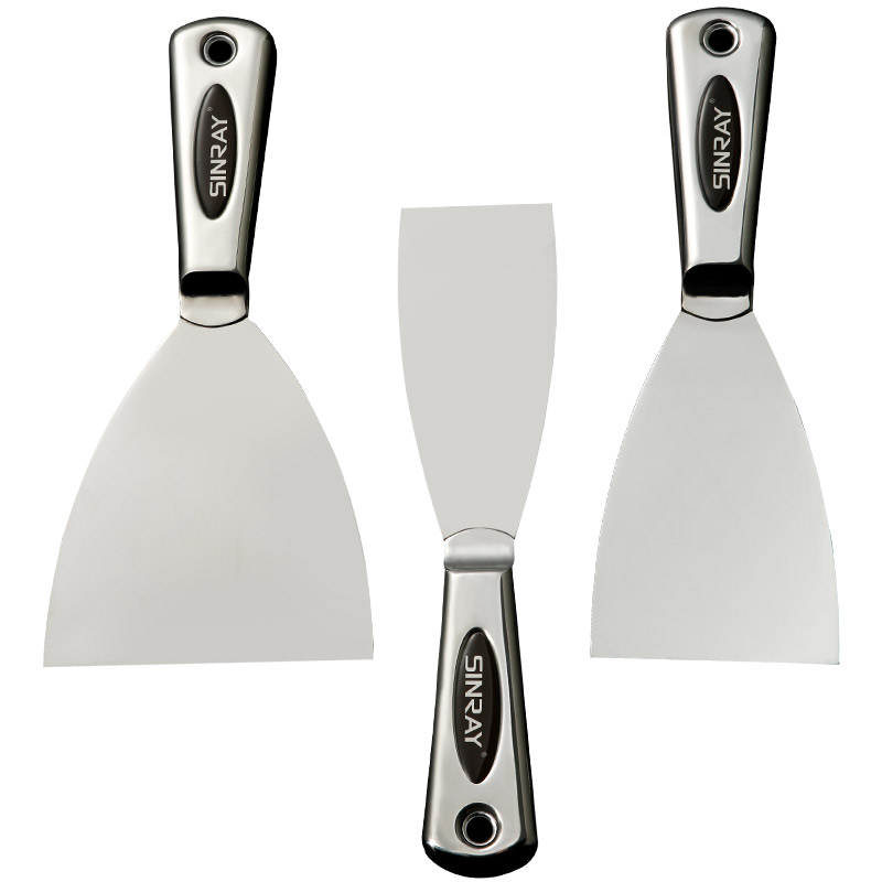 不锈钢一体油灰刀铲刀腻子批灰刮刀清洁铲墙刀装修铲子油漆泥工具