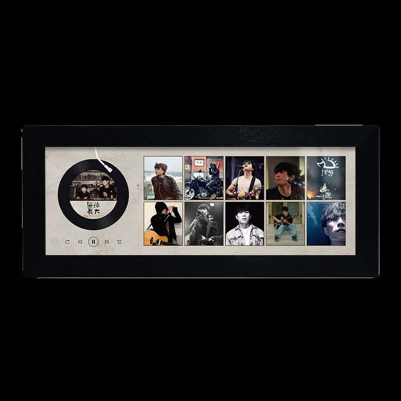 赵雷周边无法长大海报桌面摆件相框定制专辑生日礼物签名照纪念品