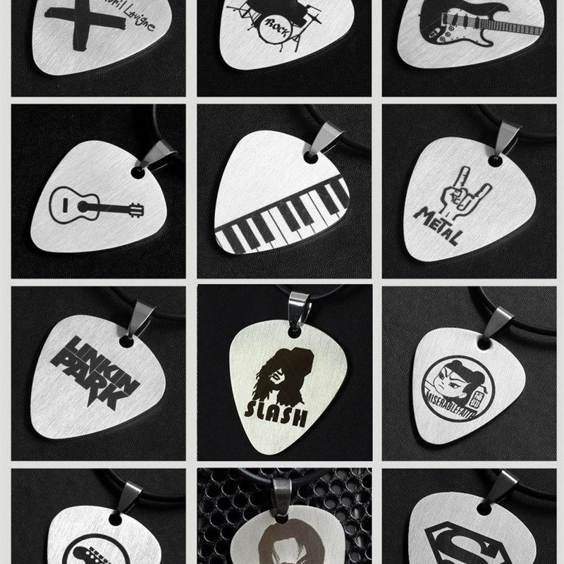 吉他拨片 钛钢吉他拨片项链 吉他吊坠挂坠饰品礼物可DIY定制,乐器/吉他/钢琴/配件,拨片,淘宝优惠券,粉丝福利购,淘宝优惠卷