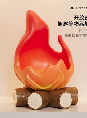 乔迁新居柴火入户玄关钥匙收纳盒置物架托盘装饰摆件招财乔迁礼物