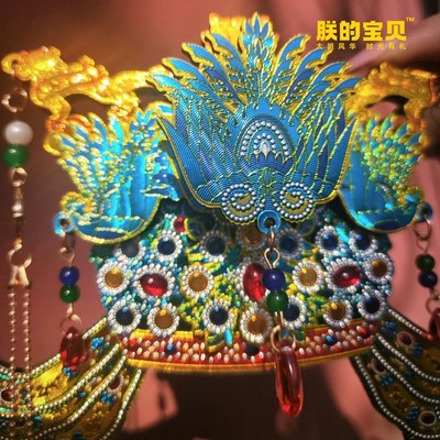 明十三陵博物馆孝端皇后六龙三凤冠木质磁吸冰箱贴文创礼物纪念