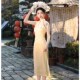连衣裙挂脖无袖 少女穿搭新中式 高级气质 年轻款 改良旗袍2024年新款