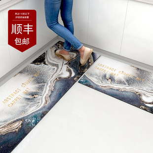 皮革厨房地e垫PVC可擦洗耐脏垫子进门家用入户门免洗防滑防水裁剪