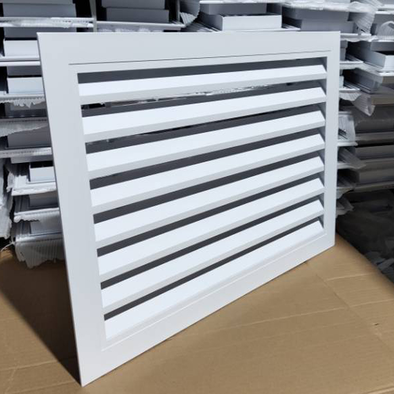 铝合金百叶窗空调出风口格栅防雨百叶外墙百页窗通风口网罩定制