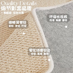 奶油风纯色防猫抓飘窗垫仿剑麻防水可裁剪窗台垫阳台地毯 2024新款