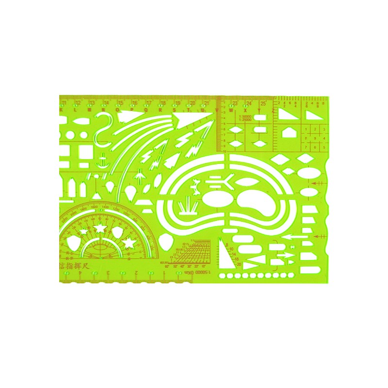 通信指挥尺95 9指挥尺标图尺后勤务通信尺作战绘图工