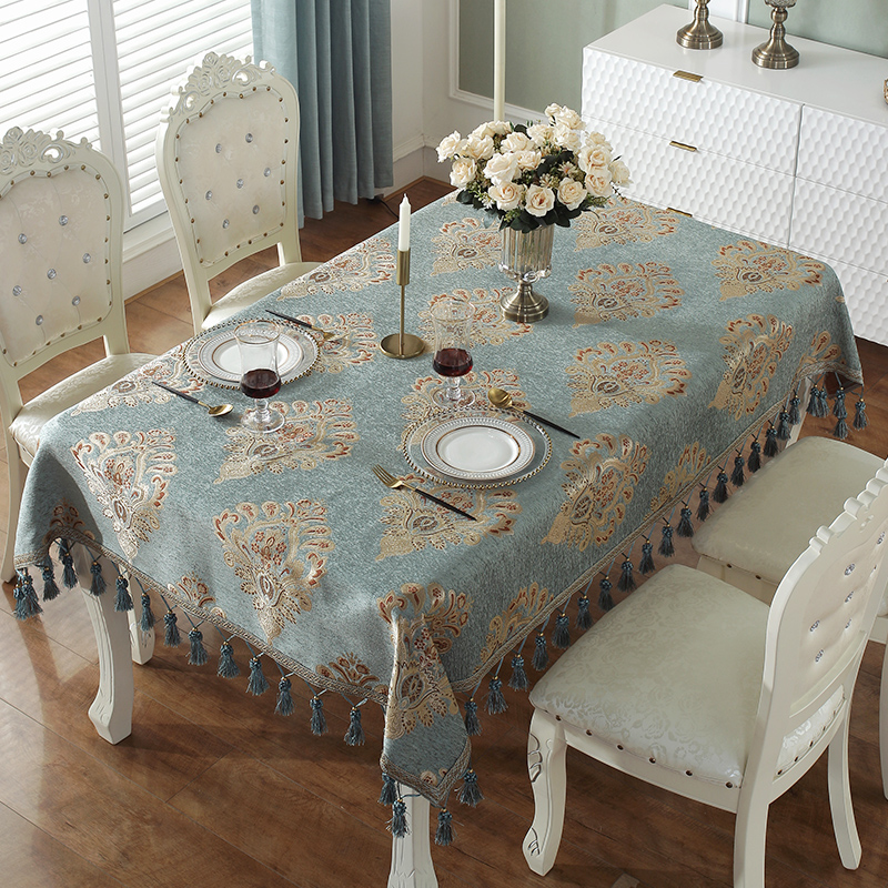 欧式桌布高端奢华客厅餐桌台布茶几桌布正长方形高级感桌面布艺